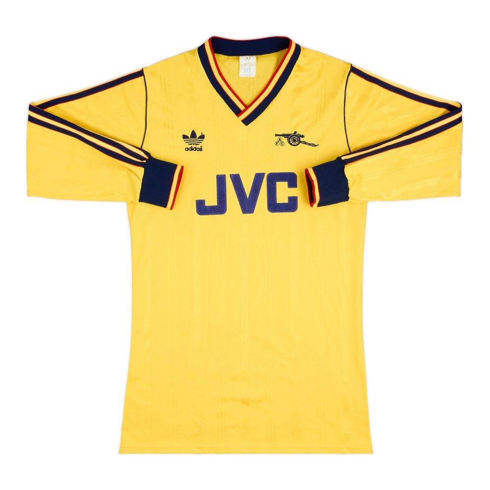 Arsenal 1982/84 yellow away shirt